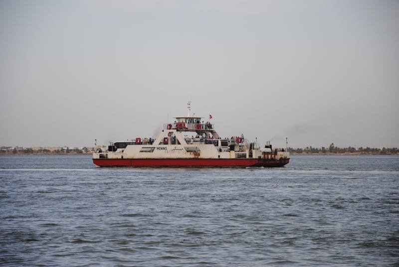 Passenger ferry crossing from Rosslare to France